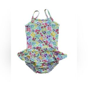 Jojo Maman Bebe Size 1-2 Years Floral One Piece Swim Suit